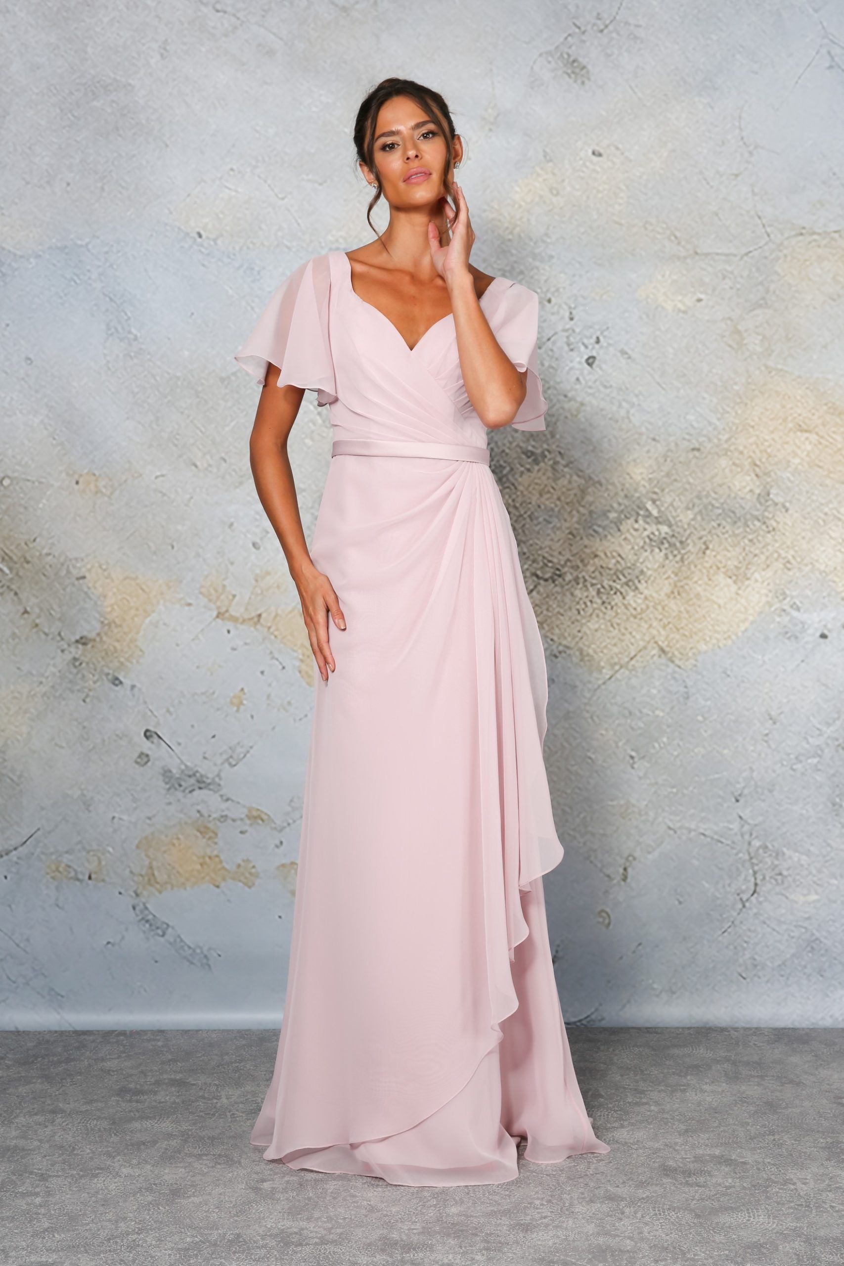 RDM1352 bridesmaid dress in Dusky Pink
