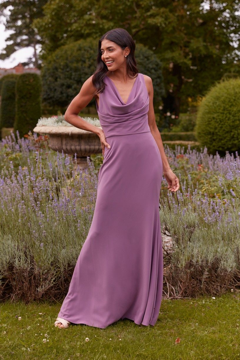 WN3041 bridesmaid dress in Grape