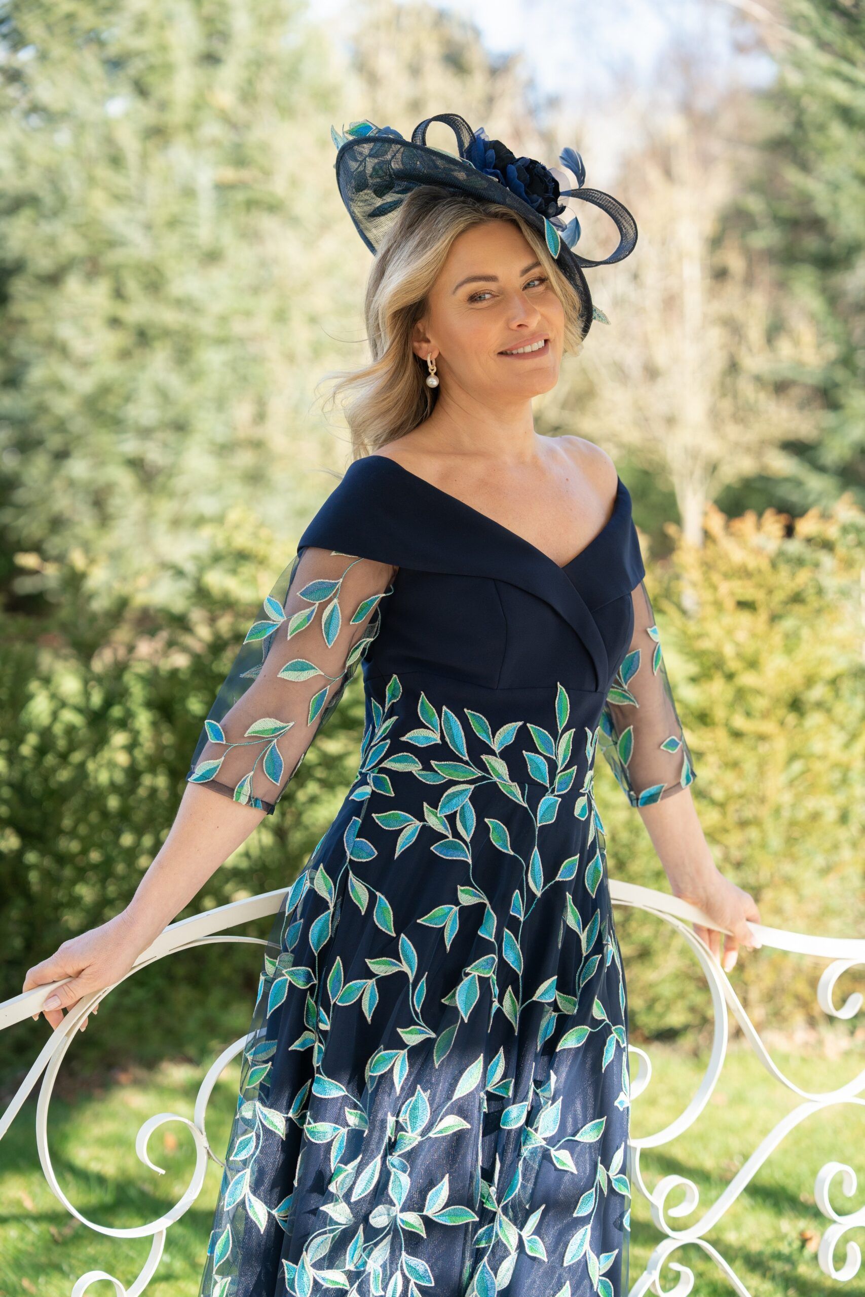 RDAD1354 mother of the bride outfit in Navy