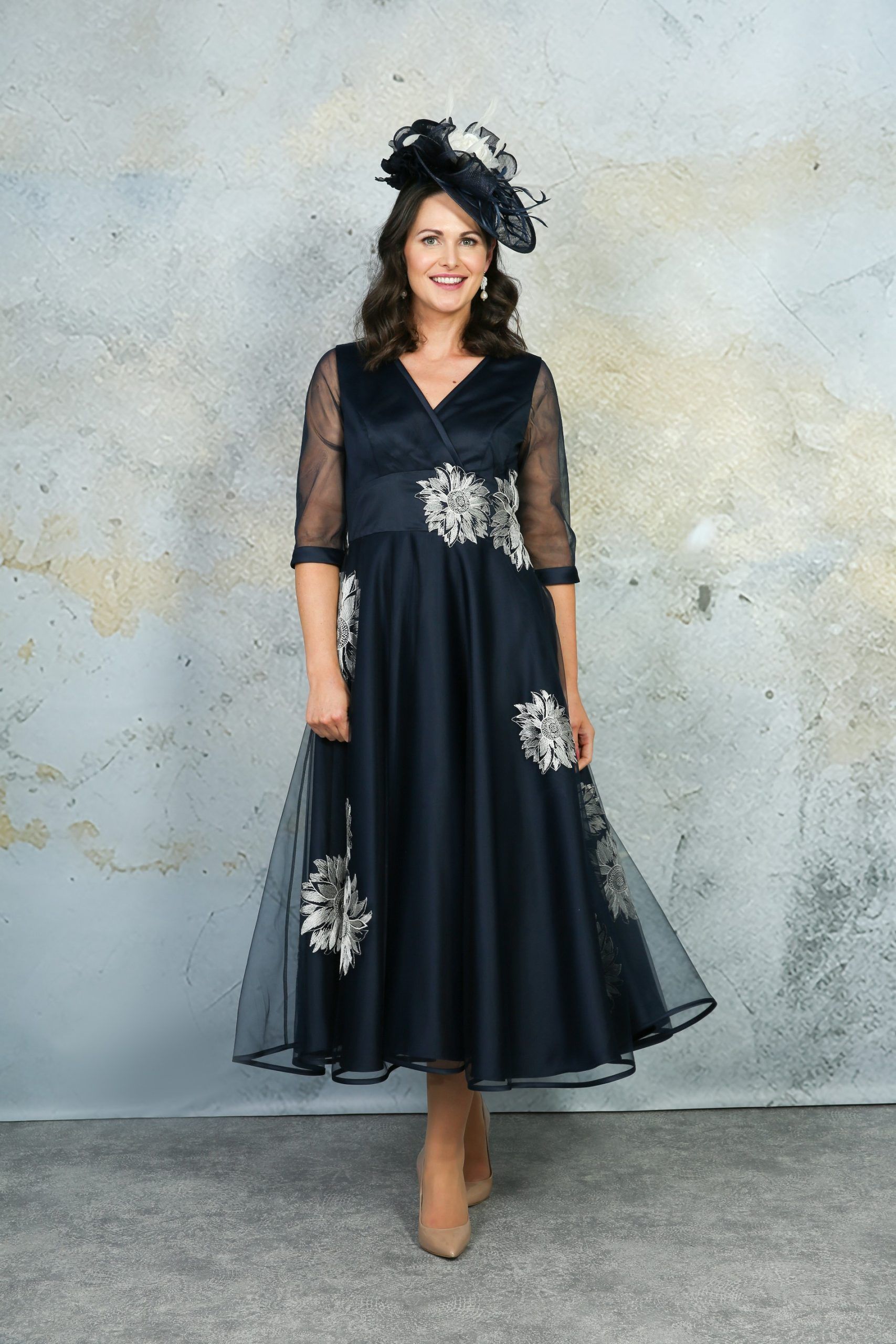 RDAD1268 mother of the bride outfit in Navy