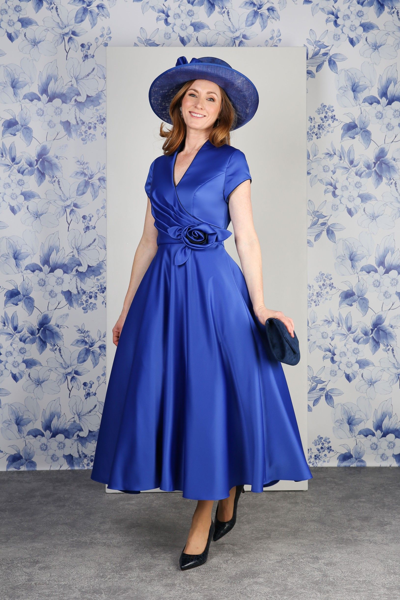 RDAD1191 mother of the bride outfit in Royal Blue