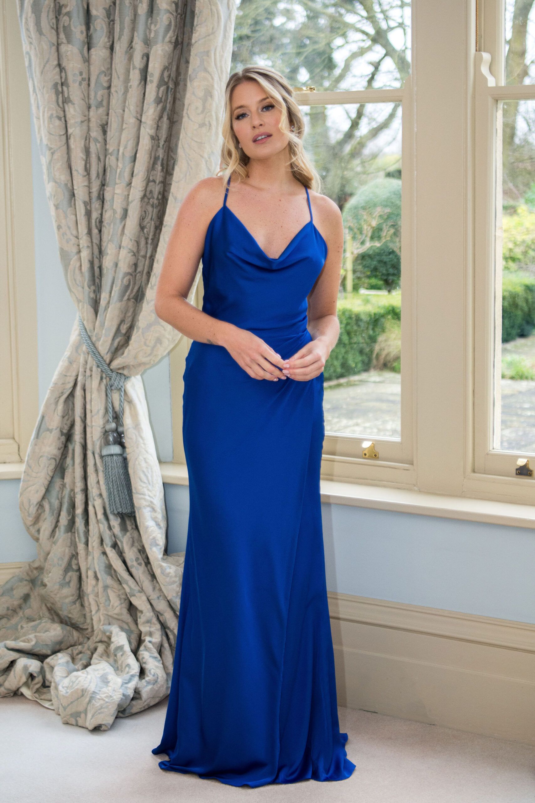 WN3027 bridesmaid dress in Royal Blue