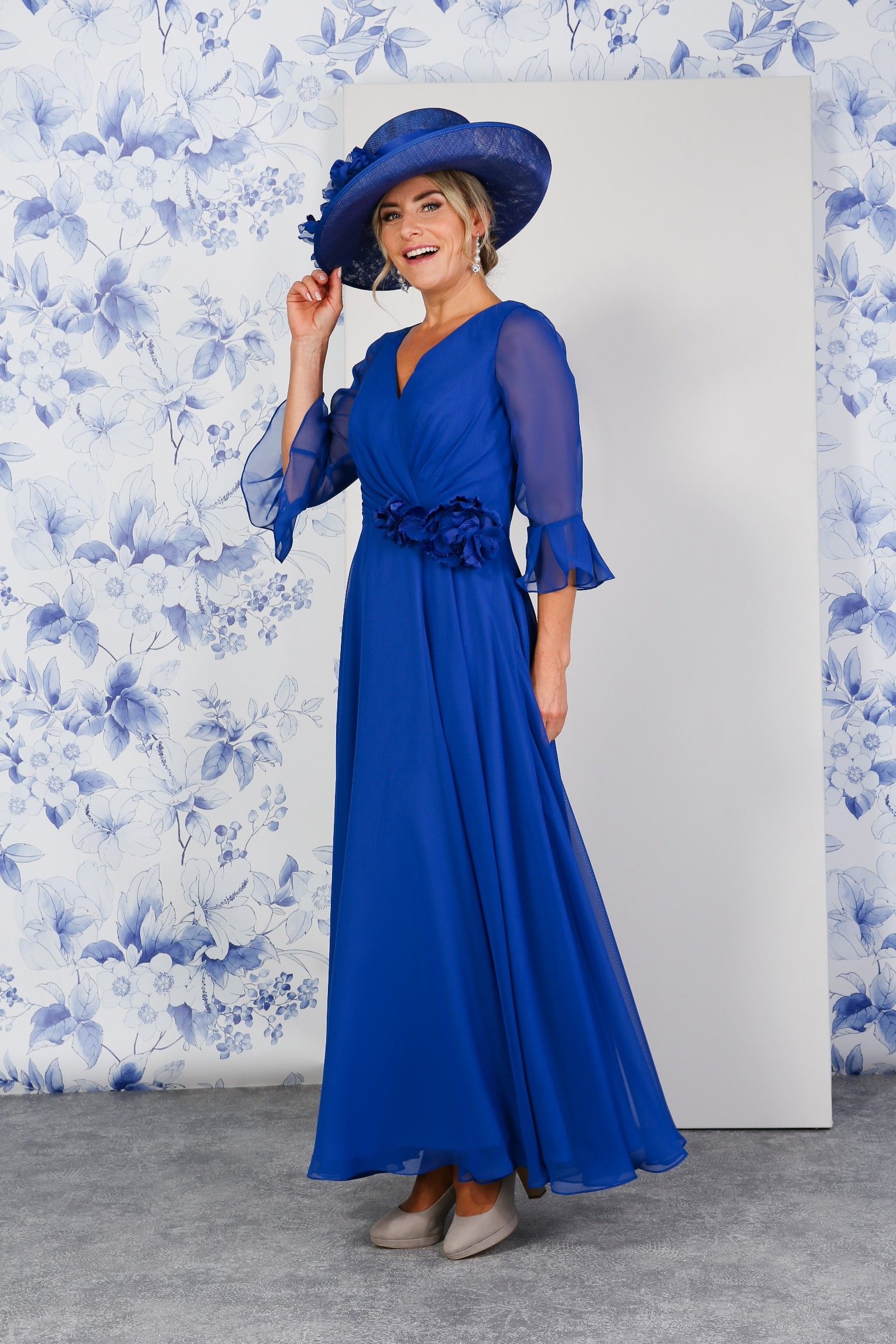 RDAD1218 mother of the bride outfit in Royal Blue