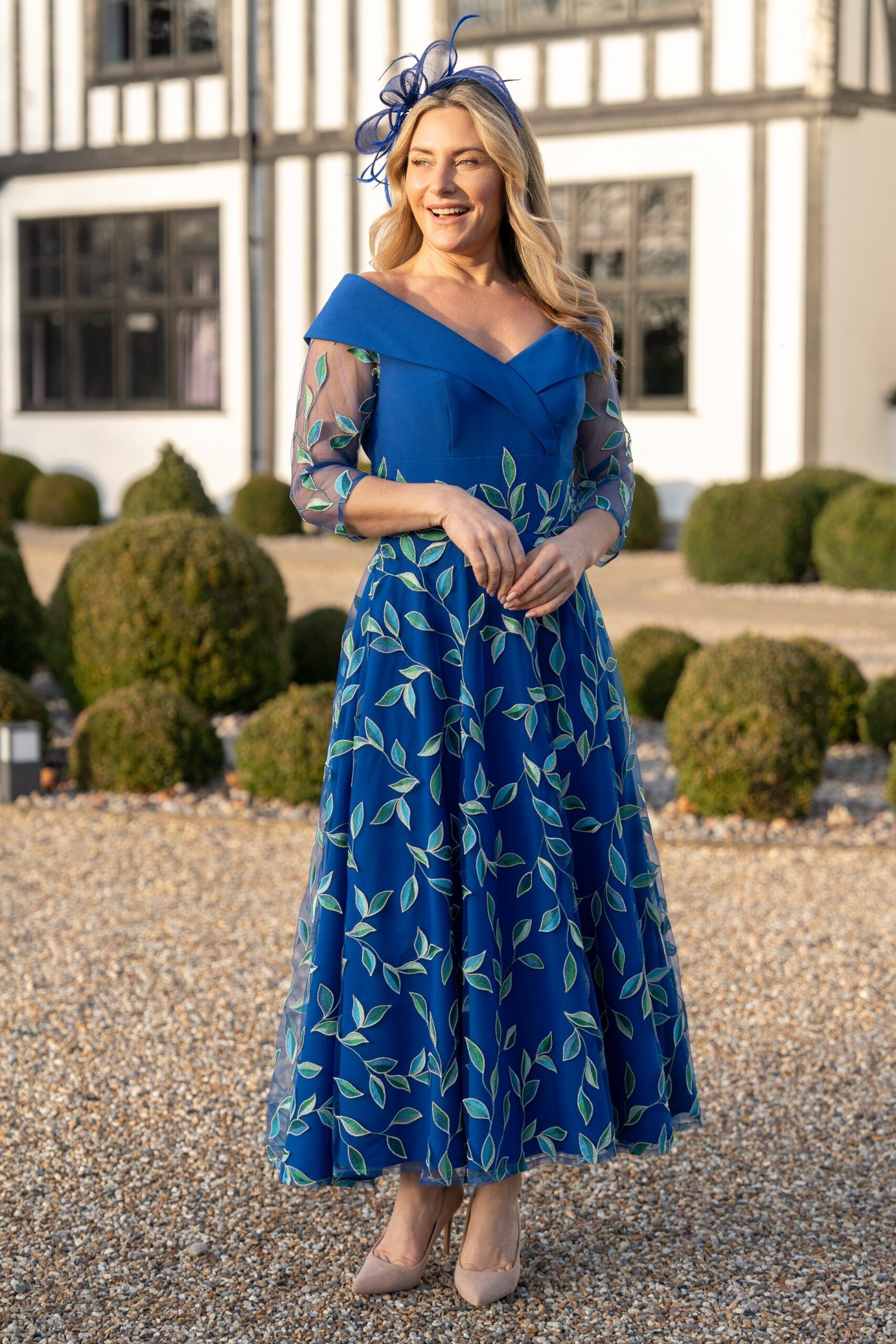 RDAD1354 mother of the bride outfit in Royal Blue