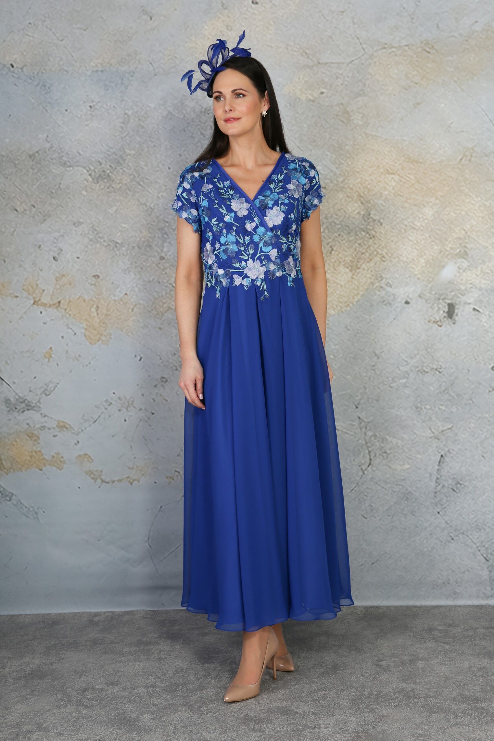 RDAD1301 mother of the bride outfit in Royal Blue/Delphinium