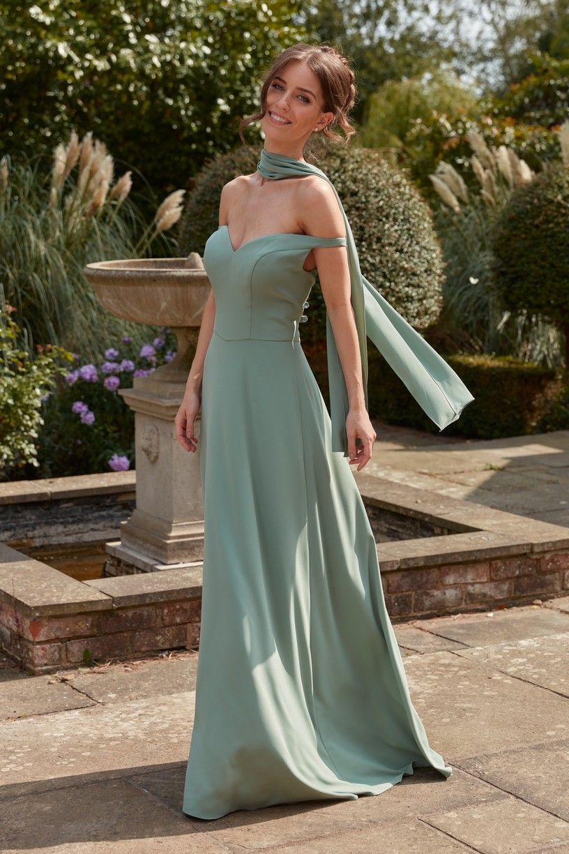 WN3037 bridesmaid dress in Sage
