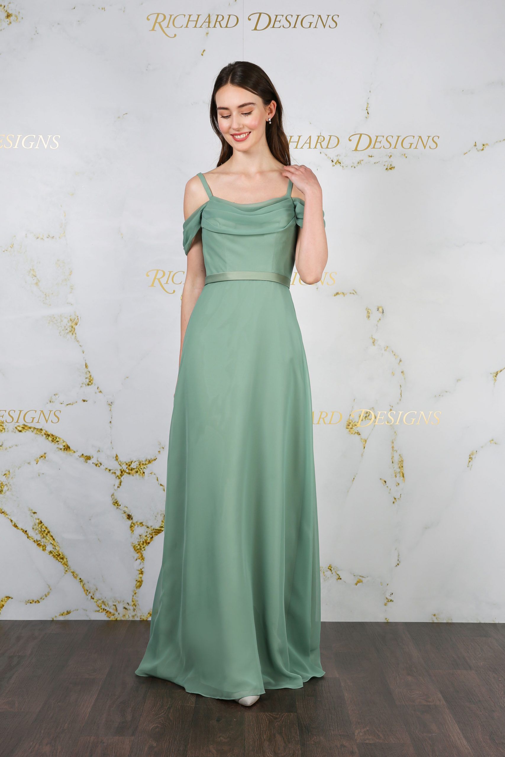 RDM1261 bridesmaid dress in Sage
