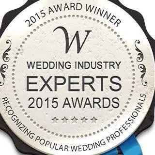 Wedding Industry Experts 2015 award winner rosette